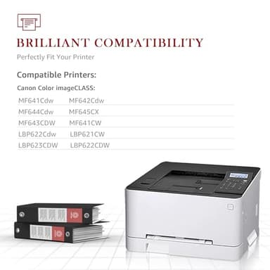 Toner Kingdom Compatible Toner Cartridge Replacement for Canon Cartridge 054 Set 054H for Canon MF641CW Color ImageClass MF644Cdw MF642Cdw LBP622Cdw - (Black, Cyan, Magenta, Yellow) - Image 3