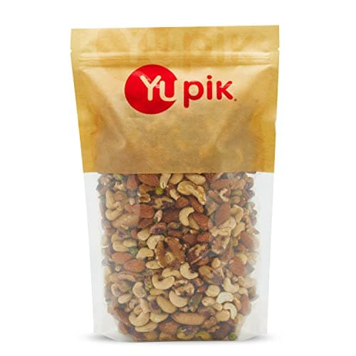 Yupik Raw Mix Nuts, 1 lb, Premium Natural Mixed Nuts with Almonds, Walnuts, Pistachios, Cashews, and Brazil Nuts, Healthy Snack,Brown, Pack of 1 - Image 1