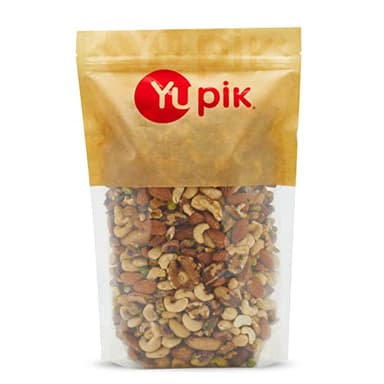 Yupik Raw Mix Nuts, 1 lb, Premium Natural Mixed Nuts with Almonds, Walnuts, Pistachios, Cashews, and Brazil Nuts, Healthy Snack,Brown, Pack of 1 - Image 1