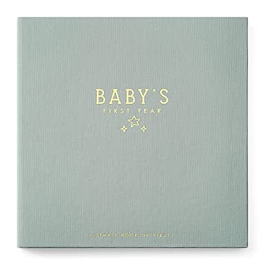 Lucy Darling Baby Memory Book – Celestial Skies | Luxury Baby First Year Book & Photo Album | Gender Neutral Keepsake Journal for Milestones, Memories & Photos | Thoughtful Pregnancy Gift - Image 1