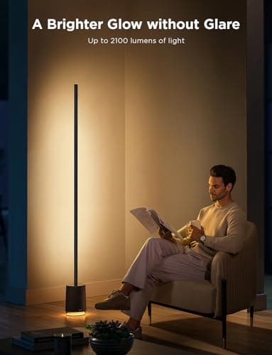 Govee Floor Lamp Pro, RGBICWW LED Lamp with Bluetooth Speaker and White Noise, 2100 Lumens Standing Lamp, Works with Matter, 16 Million Colors, Music Sync, Floor Lamp for Bedroom, Living Room - Image 6