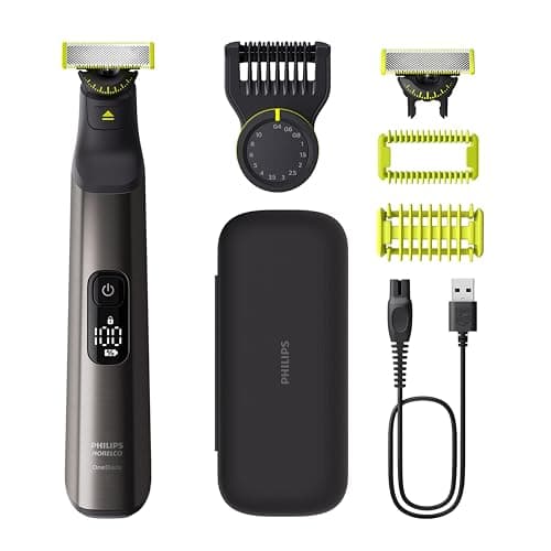 Philips Norelco OneBlade 360 Pro Face + Body, Hybrid Electric Beard Trimmer, Shaver and Bodygroomer, with 360 Blade Technology, Model QP6552/90 - Image 1