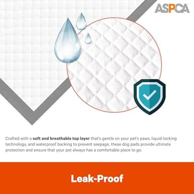 ASPCA Puppy Pads: 100 Count Dog Pee Pads with Odor Control, 26x30 XL for Indoor/Outdoor Use - Image 6