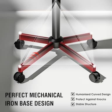 AOKCOS Rolling TV Stand - Mobile TV Stand on Wheels for 32-65 inch Flat/Curved TVs with Tilting, Height Adjustment Portable Rolling TV Cart Hold up to 88 Lbs for Livingroom, Bedroom, Office, Outdoor - Image 3