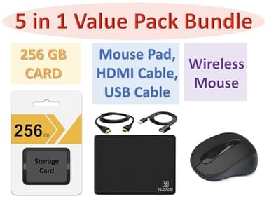 HP New 14" HD Ultra Light Thin Laptop, Quad-Core Intel Celeron Processor, 16GB RAM, 320GB (64GB eMMC+ 256GB Card), Wi-Fi, Upto 11 Hours, Windows 11 S + 1 Year Office 365+HubxcelAccessory, Pink - Image 2