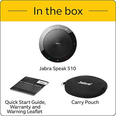 Jabra Speak 510 UC Wireless Bluetooth Speakerphone – Outstanding Sound Quality, Portable Conference Speaker for Holding Meetings Anywhere - Certified for Zoom & Google Meet - Image 6
