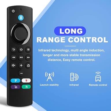 Replacement Remote Control for AMZ Fire Smart TVs Stick(4K/4K Max/Lite) TV Cube, Smart TV 3rd Gen, for Insignia-Toshiba-Pioneer Smart TV - Image 4