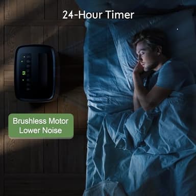 Waykar 150 Pints 7,000 Sq. Ft Energy Star Dehumidifier with Pump for Commercial and Industrial Large Room, Basement, Home, Storage, Warehouse with Drain Hose and Water Tank - Image 8