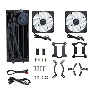 Cooler Master MasterLiquid 360L Core 360mm Close-Loop AIO Liquid Cooler, ARGB Sync, Gen S Coldplate Pump, 120mm PWM, CryoFuze 14W/mK, AMD Ryzen AM5/AM4, Intel LGA1700/1200 (MLW-D36M-A18PZ-R1) , Black - Image 12