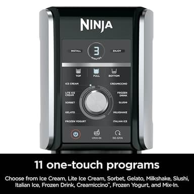Ninja CREAMi Deluxe Ice Cream & Frozen Treat Maker, Includes (4) Family-Sized 24 oz. Tubs, for Ice Cream, Sorbet, Milkshakes, Frozen Yogurt, & More, 11-in-1, XL Capacity, Silver - Image 13