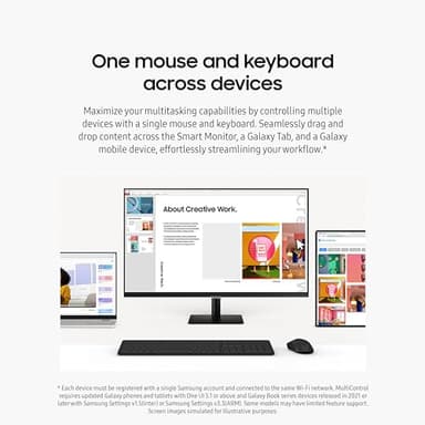 SAMSUNG 27-Inch M5 (M50D) Series FHD Smart Monitor with Streaming TV, Speakers, HDR10, Gaming Hub, Multiple Ports, Workout Tracker, Vision Accessibility Tools, LS27DM500ENXGO, 2024 - Image 7