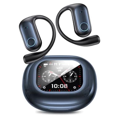 KOSERNT AI Translation Earbuds, Bluetooth 5.4 OWS Headphones with LCD Touch Screen, Real-Time Translator for 144 Languages & Accents, Perfect for Travel, Business & Learning, Sapphire Blue - Image 1