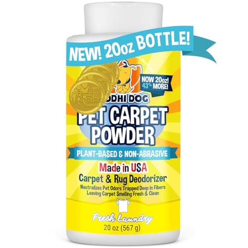Bodhi Dog Natural Carpet Deodorizer Powder - Dry Pet Smell Eliminator & Urine Odor Remover - Loosens Fur & Dirt - Plant-Based Room Freshener for Vacuuming Home - Fresh Laundry (Pack of 1) - Image 1