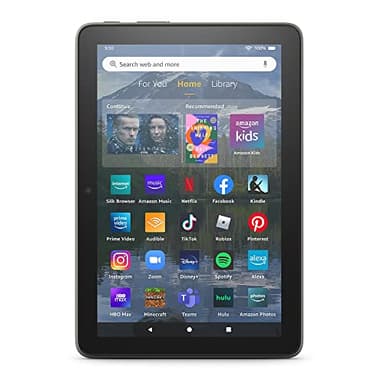 Amazon Fire HD 8 Plus tablet, 8” HD Display, 64 GB, 30% faster processor, 3GB RAM, wireless charging, (2022 release), Gray - Image 1