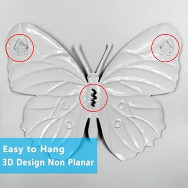 Kggetr 4Pcs Metal Butterflies Wall Decor, 9.8 inches Colorful Butterfly Art Decorations for Outdoor Fence Garden Yard Patio Tree, Great Gifts for Family Friends - Image 5