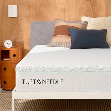 Tuft & Needle Original Hybrid Medium Queen Mattress, Adaptive Foam, Individually-Wrapped Coils, Cooling Pressure Relief, 100 Night Trial, Fiberglass-Free, CertiPUR-US, 10-Year Limited Warranty - Image 1