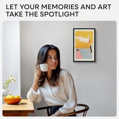 Homeforia 11x17 Picture Frame Black Wood, High End Oak 11x17 Poster Frames with Mat 8x12, 11 x 17 Wooden Frame Matted to 8 x 12 inch Photo, 17x11 Thin Hanging Frame, Tempered Glass, Wall Kit, Set of 1 - Image 3