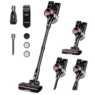 Cordless Vacuum Cleaner, 40Kpa 45Mins Vacuum Cleaners for Home, 8-in-1 Lightweight Stick Vacuum with Powerful Suction, Anti-tangle Wireless Vacuum for Carpet, Tile, Pet Hair, Hardwood Floors, Black - Image 1
