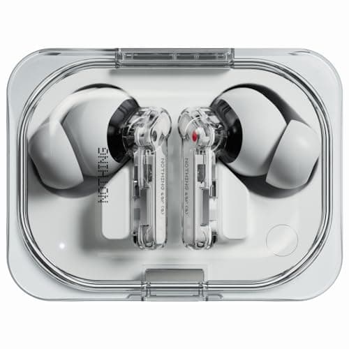 Nothing Ear (a) Wireless Earbuds, 45dB Hybrid Noise Cancelling Earbuds, Hi-Res Audio, Advanced Equaliser, Dual Connect, 6 Mics, 42.5H Playtime Ear Buds Wireless Bluetooth, White - Image 1