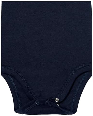 HonestBaby Side Snap and Long Sleeve Bodysuit 100% Organic Cotton for Infant Baby Boys, Girls, 2-Pack Jumbo Twinkle Navy, Newborn - Image 3