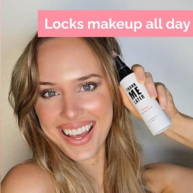 Elizabeth Mott Thank Me Later 3-in-1 Dewy Makeup Setting Spray - Hydrating & Long-Lasting Fine Mist with Niacinamide for Radiant, Glowy Skin - Lightweight, Oil-Free & Cruelty-Free Formula, 95 mL - Image 9