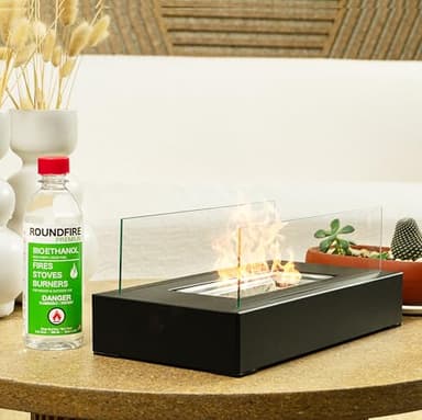 Roundfire Edge - Tabletop Fire Pit with Smores Kit - Ethanol Fire Pit, Fire Bowl, Table Top Fire Pit, Mini Personal Fireplace for Indoor & Garden - Gifts for Women Housewarming Birthday - Image 6