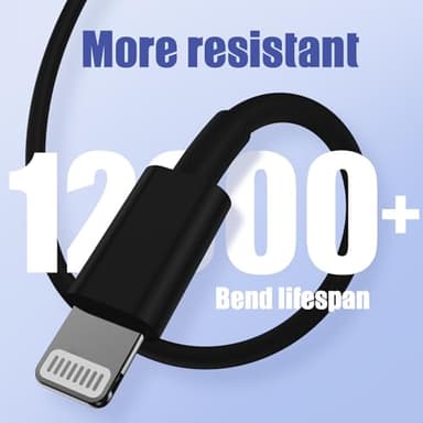 4Pack USB C to Lightning Cable 6FT, Fast Charging Cord for iPhone 14, Replacement for Apple Original Charger Cable for iPhone 14 13 12 11 Pro 11 XS MAX XR 8 7 6s Plus-Black - Image 6