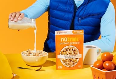 NuTrail 15g Protein Granola Cereal, Honey and Oats, No Sugar Added, Gluten Free, Made with Whey, 8 oz. 3 Count - Image 6