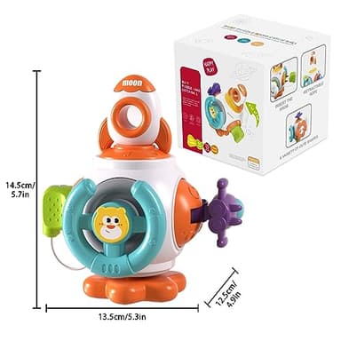 Montessori Sensory Toys for Toddlers 1-3 - Travel Activities Busy Board Cube - Baby Gifts for 6 9 12 18 Months 1 2 One Year Old Infant Boys Girls - Airplane Plane Car Travel Toys Educational Learning - Image 6