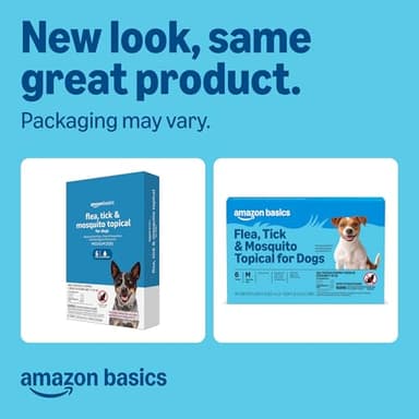 Amazon Basics Flea, Tick & Mosquito Topical Treatment for Medium Dogs (11-20 pounds), 6 Count, Packaging May Vary - Image 2