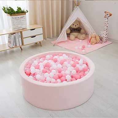 STARBOLO Ball Pit Balls for Kids - 100 Pieces Crush Proof Stress Balls BPA&Phthalate Free Non-Toxic Soft Plastic Ball for Baby Birthday Pool Play Water Toy Wedding Playpen Pit Accessories (Pink) - Image 4