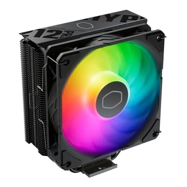 Cooler Master Hyper 212 Pro aRGB CPU Air Cooler, SickleFlow Edge 120 PWM Fan, Composite 4 Copper Heat Pipes, 152mm Tall, Sleek Top Cover, AMD Ryzen AM5|AM4, Intel LGA 1851|1700 Brackets - Image 1