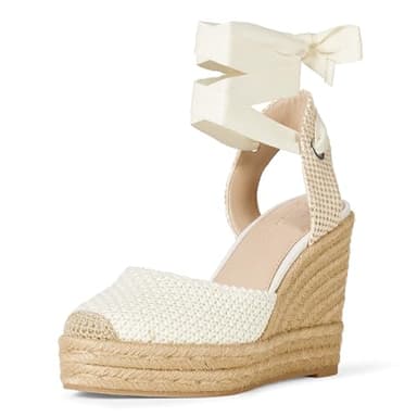 The Drop Women's Zuki Wedge Espadrille, White, 7.5 - Image 1