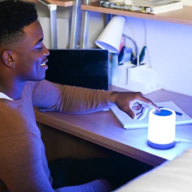 Friendship Lamps by LuvLink – No Subscription WiFi Touch Lamp for Long Distance Relationships, Couples, Friends & Family - Gift Ready (Single) - Image 9