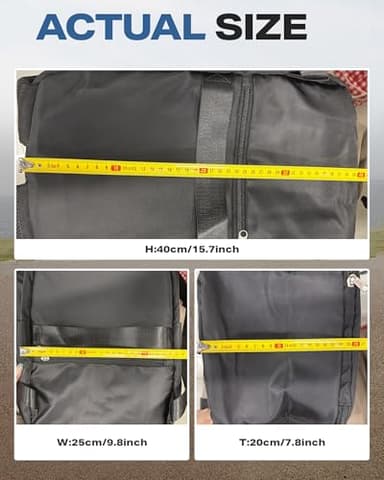 WEPLAN United Airlines Approved Personal Item Travel Bag, Underseat 20L Carry on Backpack, 40×20×25CM Cabin Luggage Bag, Mochila deviaje, Frontier Airlines Personal Item Bags, Black - Image 7