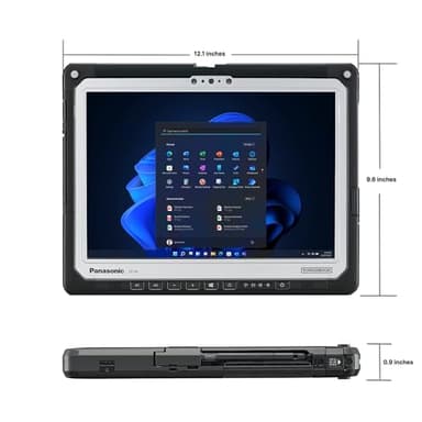 Panasonic Toughbook 33 MK1 Rugged Tablet, i5-7th Gen, 12-Inch QHD Touchscreen Display, 8GB DDR3 RAM, 256GB SSD, 4G LTE, Contactless Smart Card, Serial Port, Long Life Battery, Win 11 Pro (Renewed) - Image 2