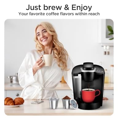 Noalto Reusable K Cups and Coffee Pods,Universal stainless steel k Cups for Keurig 2.0 and 1.0 Coffee Makers machine(2pack) - Image 7