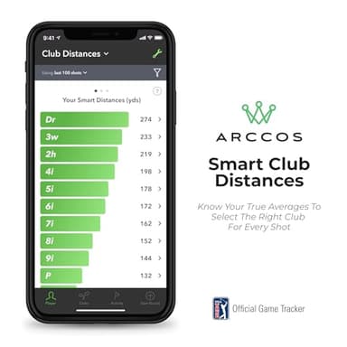 Arccos Smart Sensors: Automatic Golf Game Tracking System, A.I. Powered Caddie, A.I. GPS Rangefinder & Smart Club Distances - Image 8