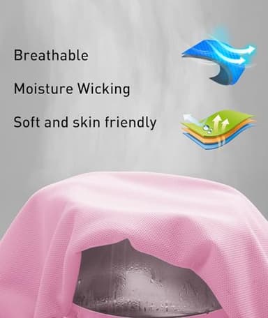 ZITY Mens Polo Shirt Short Sleeve Sports Tactical T-Shirt Athletic Golf Polos Daily Casual Stylish Collared Shirts for Men Pin 5X-Large Pink - Image 4