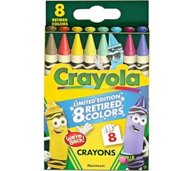 Crayola Crayons Limited Edition with 8 Retired Colors, 1 Box - Image 2