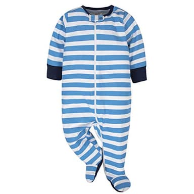 Onesies Brand baby boys 4-pack 'N Plays Footies and Toddler Sleepers, Blue Dino, 0-3 Months US - Image 3
