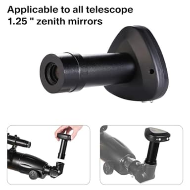 Telescope with Digital Eyepiece - Astronomy Refracting Telescope 90mm Aperture 900mm.For Beginners,Kids and Professionals, Vertisteel Altazimuth Mount, Powerful and Compact.Perfect for Observing Black - Image 3