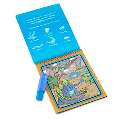 Melissa & Doug On The Go Water Wow! Mess Free Coloring Book, Reusable Water-Reveal Activity Pad, Dinosaurs, Travel Toys, Party Favors, for Toddlers & Kids Ages 3+ - Image 4
