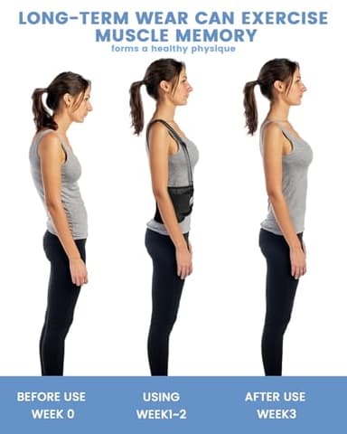 SERVOMASTER Back Brace Posture Corrector for Women and Men, Breathable Fabric Back Support with Removable Suspender, Adjustable Lumbar Support Belt Work Back Brace for Moving Construction - Image 4
