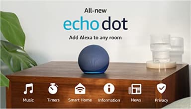 Amazon Echo Dot (newest model), Vibrant sounding Alexa speaker, Great for bedrooms, dining rooms and offices, Deep Sea Blue - Image 11
