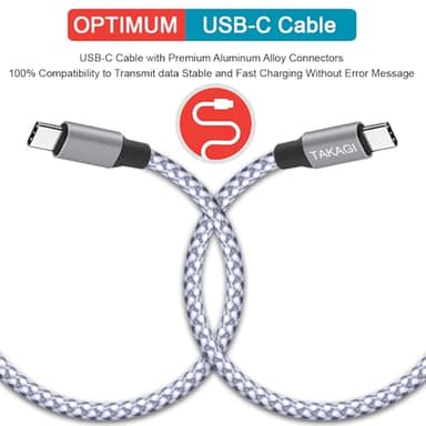 USB C Cable,for iPhone 17 16 15 Pro Max Fast Charger Cord braided USBC to USB C Cable 60W 6ft 3Pack Data Sync Type C Cable for iPhone 15 16Plus/iPad Mini 6,Pro 12.9/MacBook Pro/Air 5/Galaxy S25/S24/23 - Image 2