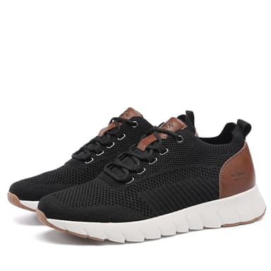 DECARSDZ Mens Comfort Mesh Fabric Fashion Breeze Sneakers Casual Shoe Breathable Walking Shoes Use for Urban Commuting Leisure Socials Outdoor City Getaways Black - Image 5