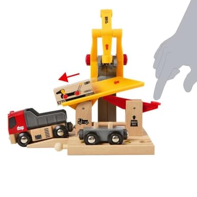 BRIO World - 33280 Freight Goods Station | Versatile Toy Train Set for Kids | Interactive Play | Sustainable Wood Construction | Ideal for Toddlers Aged 3 and Up - Image 3
