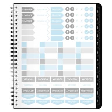 AT-A-GLANCE 2025 Planner, Weekly & Monthly, 7" x 8-3/4", Medium, Contemporary Lite, Black (7054XL0525) - Image 7