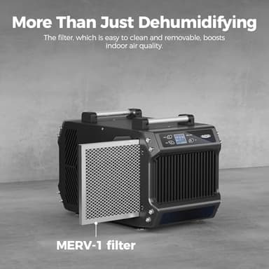 ALORAIR Crawlspace Dehumidifiers, 145 Pint Commercial Dehumidifier for Basements with Drain Hose, 1,800 Sq.Ft Auto Defrost Compact Portable Industry Crawl Spaces Dehumidifier - Image 6
